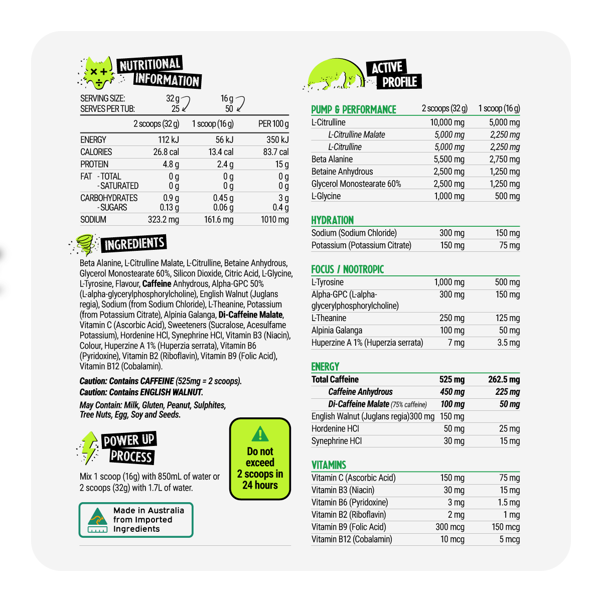 Black Wolf ULTIMATE Pre workout