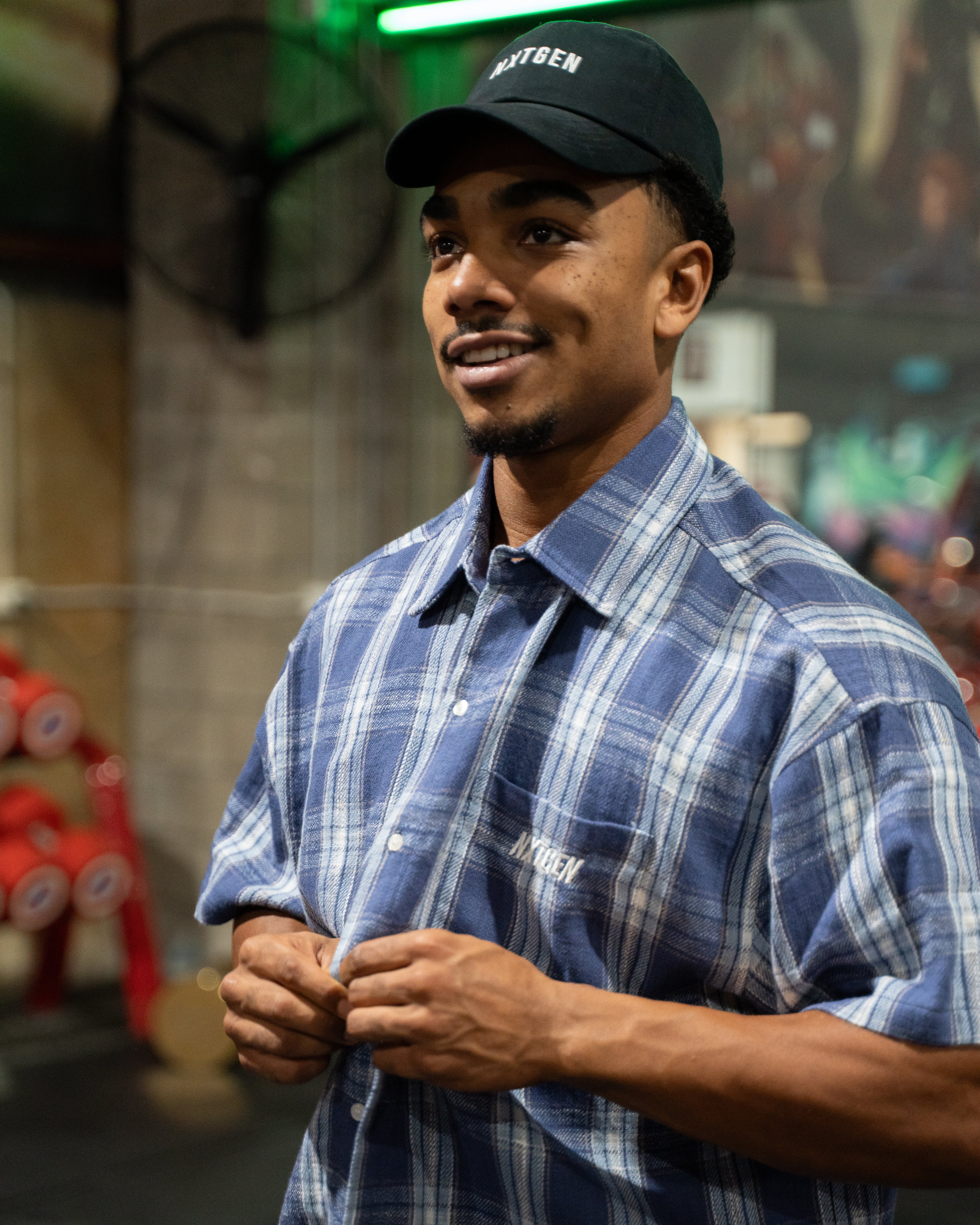 Mens Oversize Flanno T-Shirt