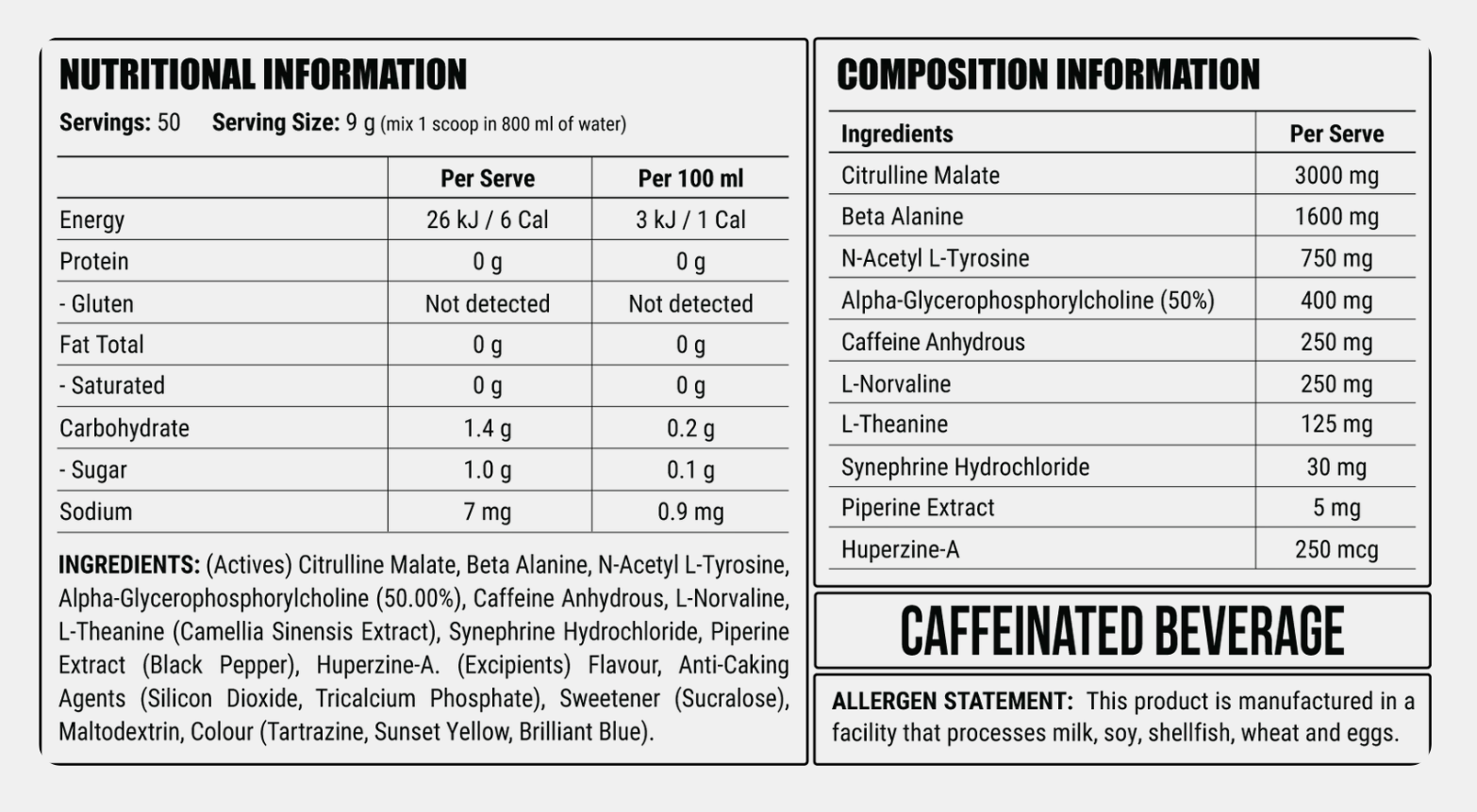 Faction Labs Disorder Pre Workout - SAVE $17 OFF RRP