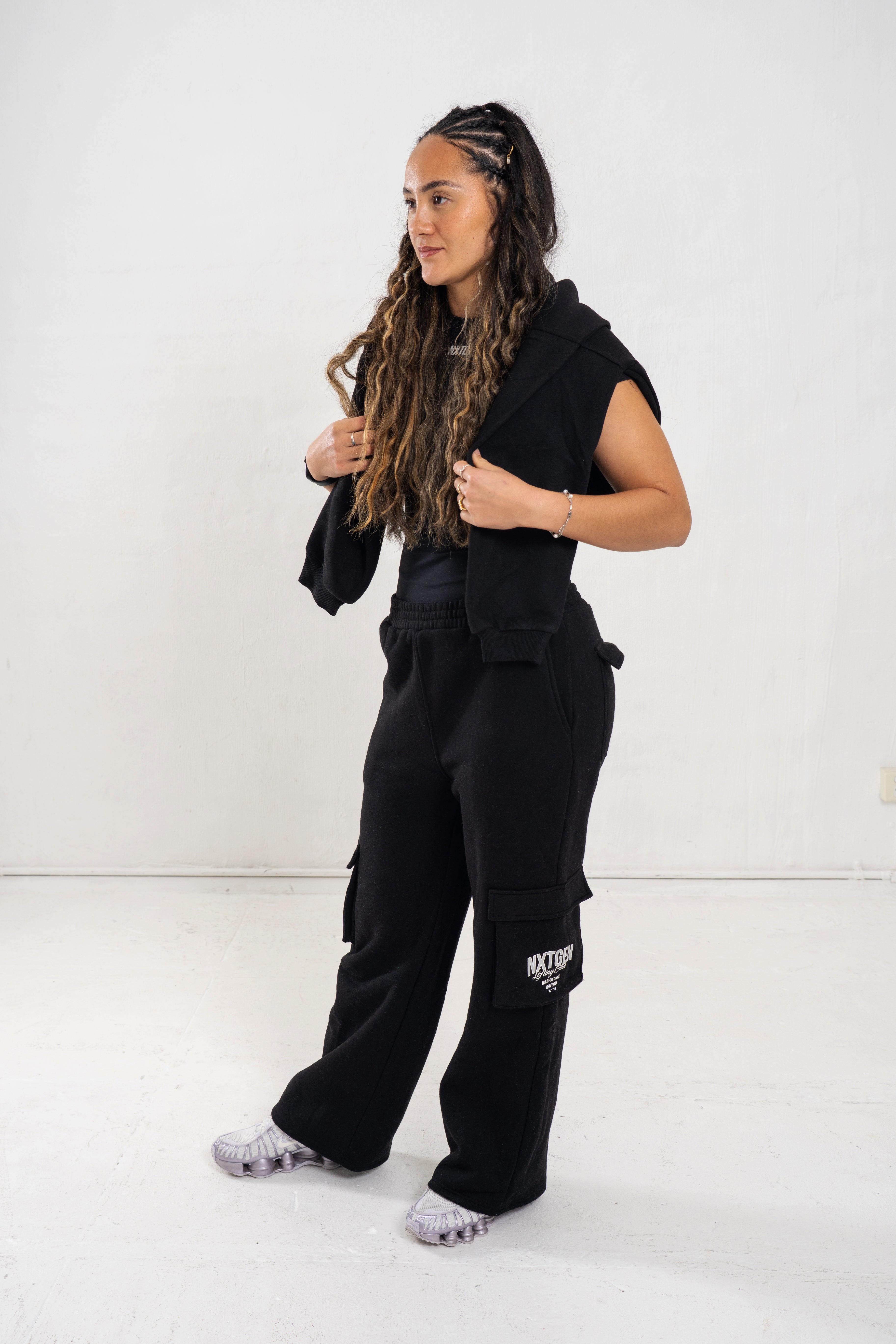 Womens Loose leg Cargo trackpant