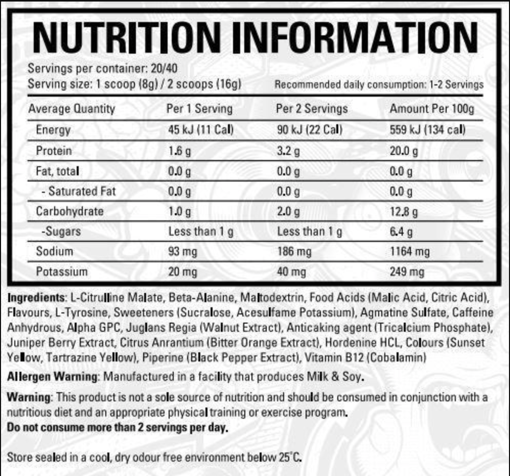 Legit Edge Pre Workout