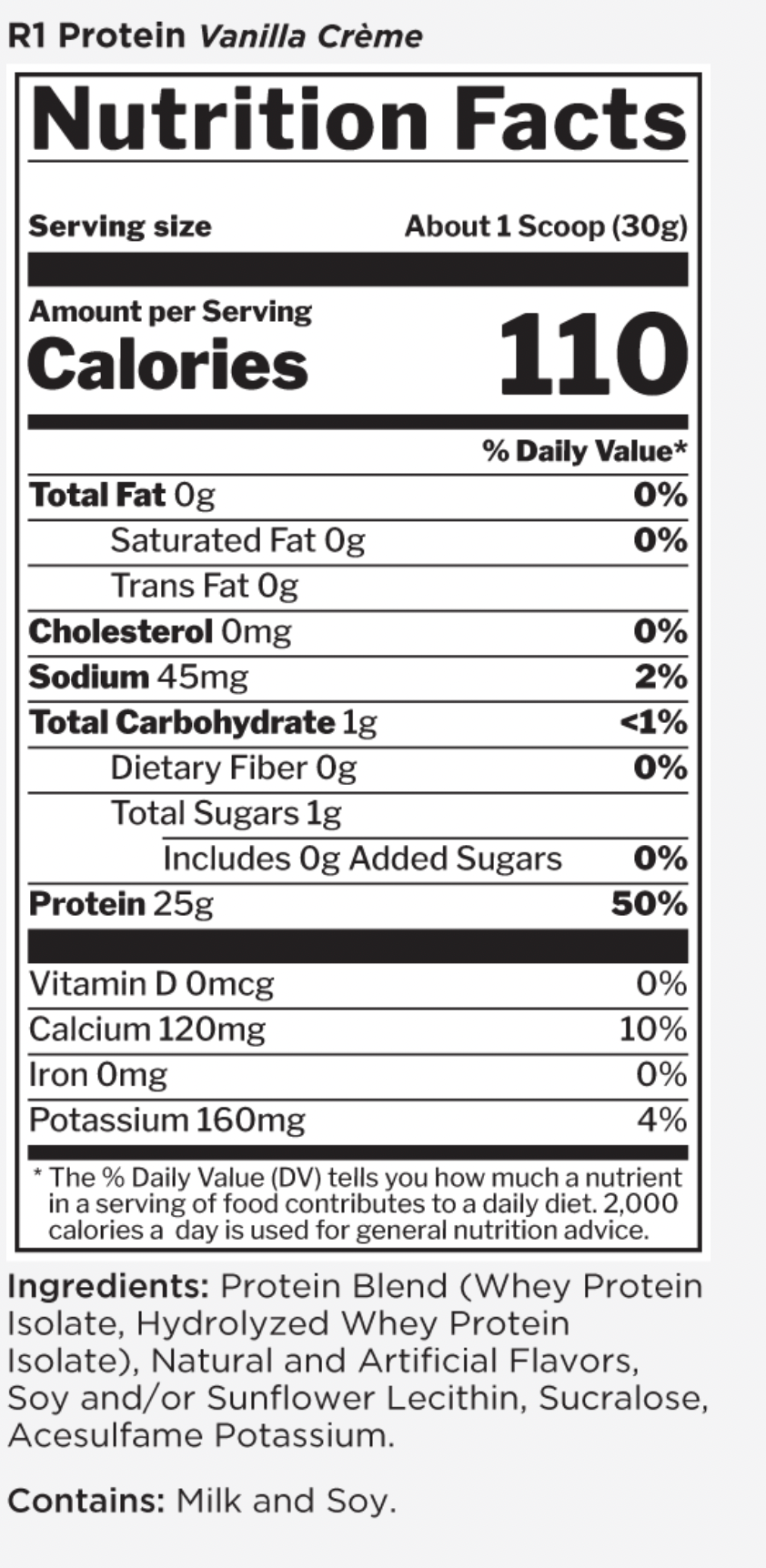 Rule 1 WPI Protein