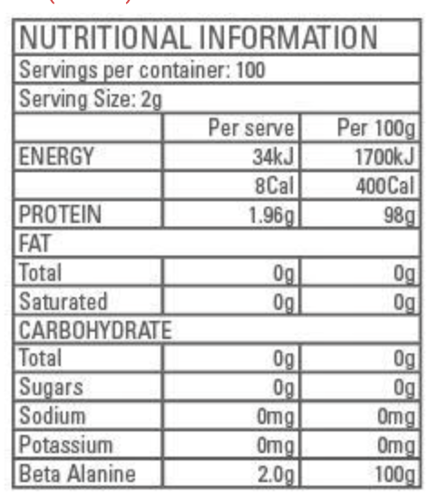 Gen-Tec Pure Beta Alanine