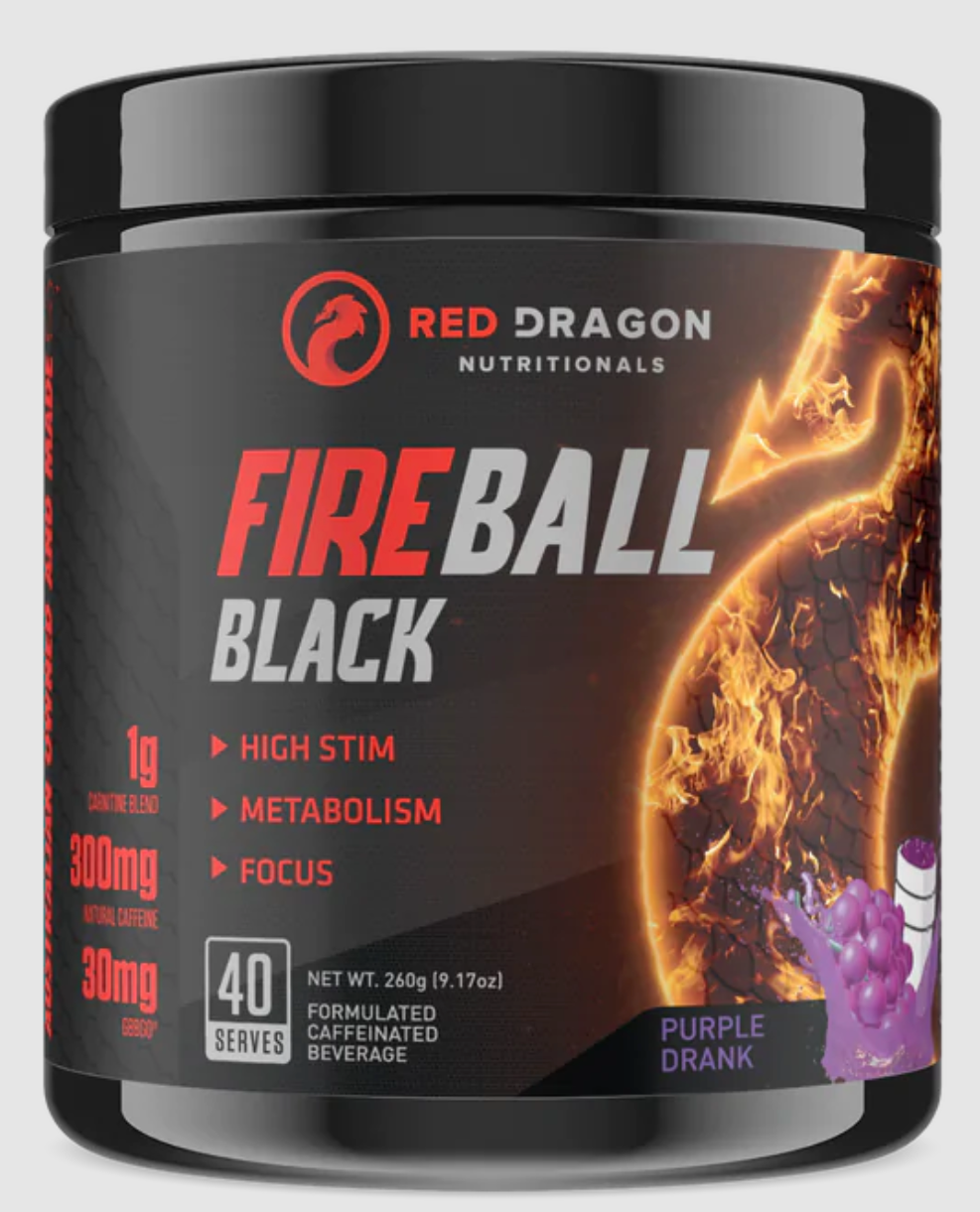 Red Dragon Fireball Black
